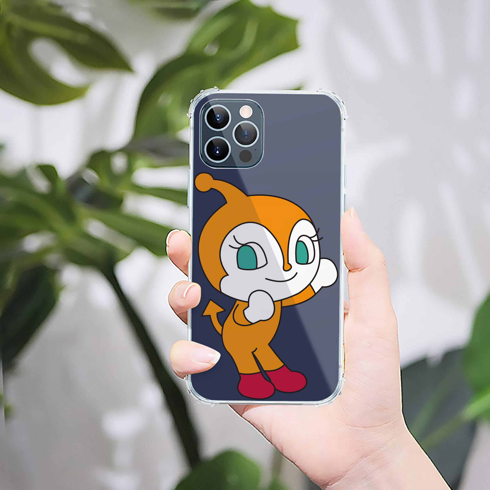 （画像用） アンパンマン Anpanman 【iPhone 12シリーズ対応】透明スマホケース（クリアソフトケース）